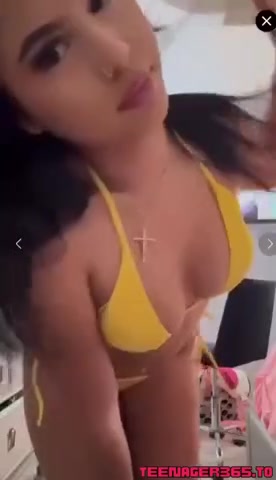 Anahi Cabrales Aka Weluvanahii Yellow Bikini Video Onlyfans